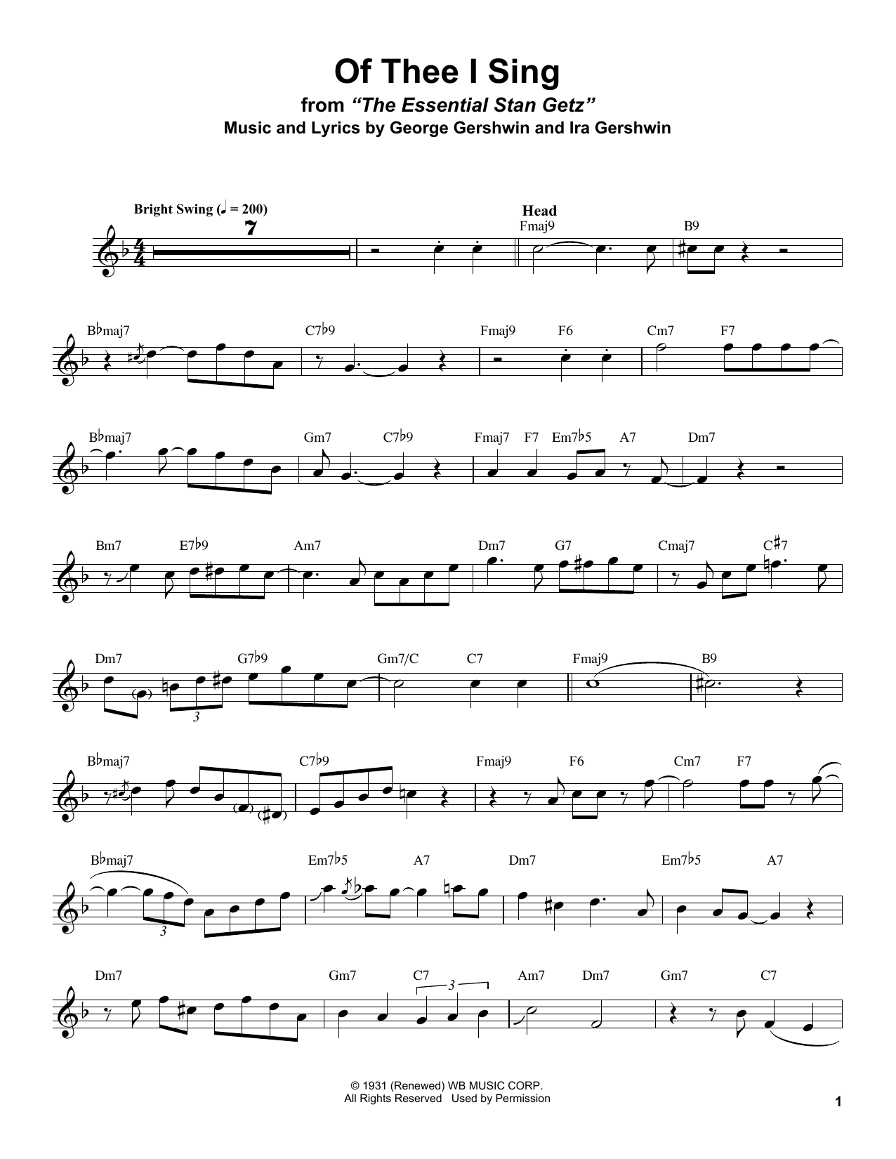 Product gallery: Page 1 of 1 Of Thee I Sing, Stan Getz