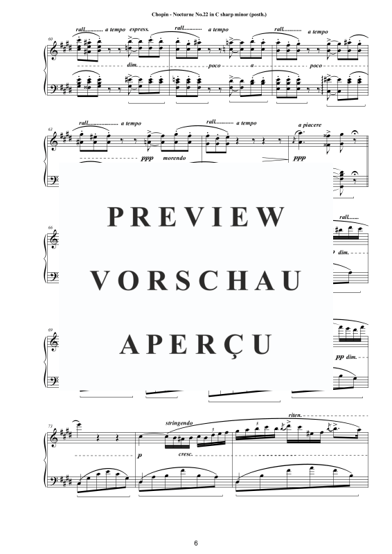 Product gallery: Page 7 of 10 Nocturne No. 22 in C sharp minor, , Solo Piano
