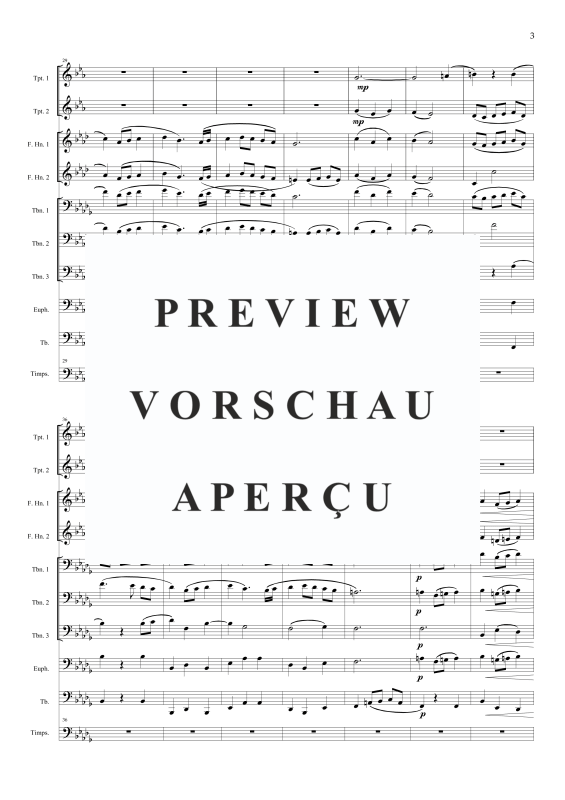Produktgalerie: Seite 6 von 11 Menuett aus der Feuerwerksmusik, , Brass Ensemble