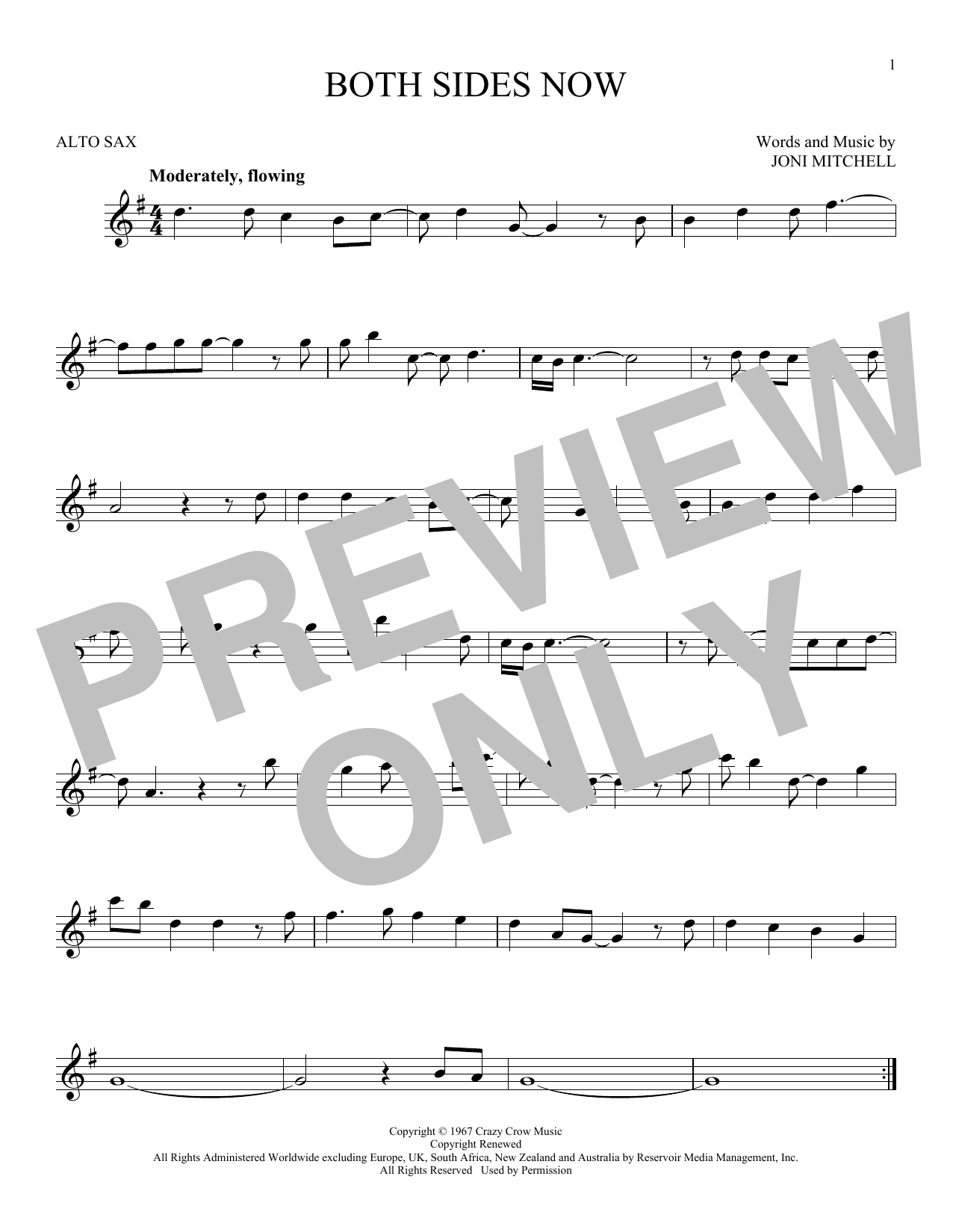 Product gallery: Page 1 of 1 Both Sides Now, Joni Mitchell