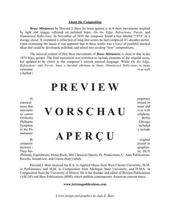 Produktgalerie: Seite 3 von 21 Brass Miniatures , , (Blechbläserquintett)