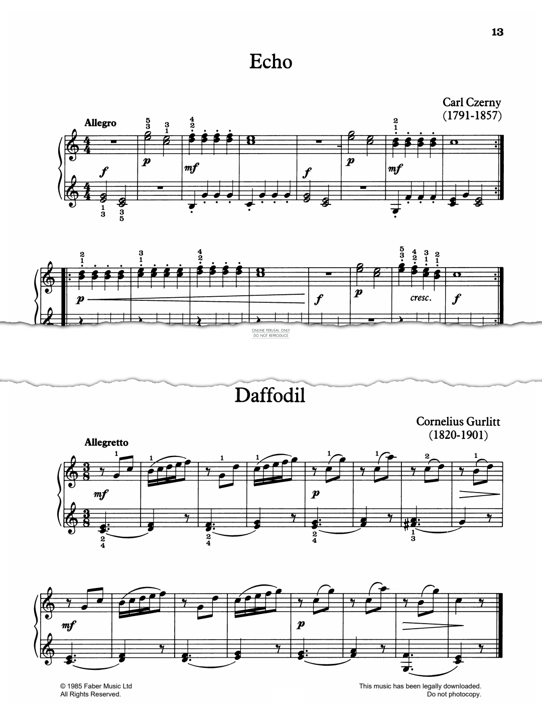 Produktgalerie: Seite 1 von 1 Daffodil, Cornelius Gurlitt, Klavier