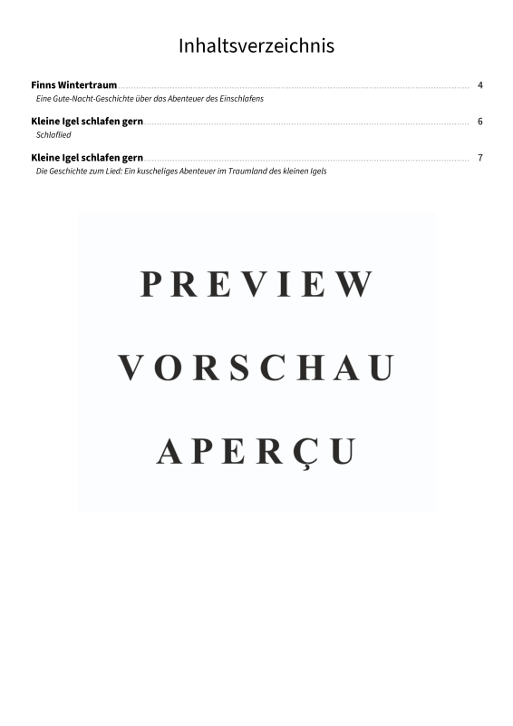gallery: Finns Wintertraum - Eine Gute-Nacht-Geschichte über das Abenteuer des Einschlafens, , Vocalsandchords - Leadsheet