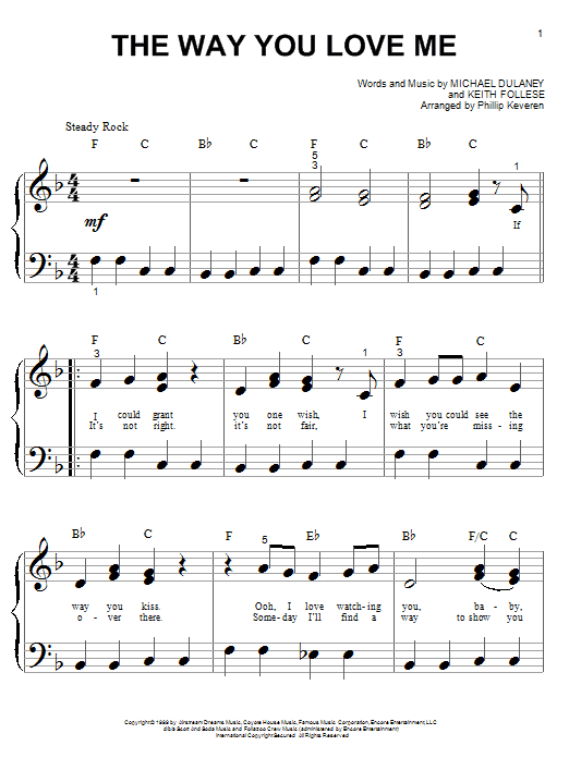 Produktbild zu: The Way You Love Me (arr. Phillip Keveren)
