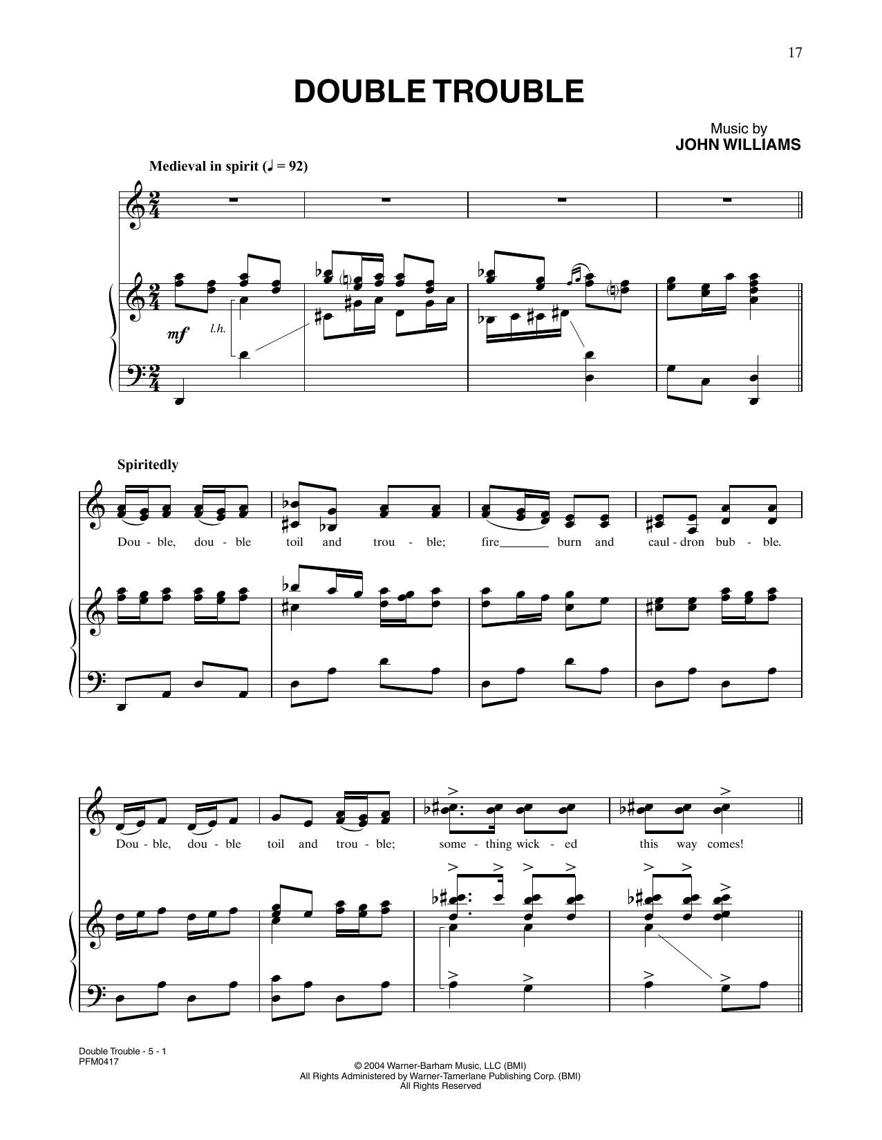 Produktbild zu: Double Trouble (from Harry Potter And The Prisoner Of Azkaban)