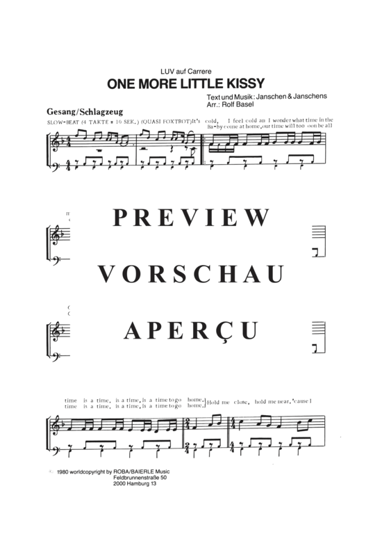 Produktgalerie: Seite 6 von 19 One More Little Kissy , Luv, (Combo-Band)
