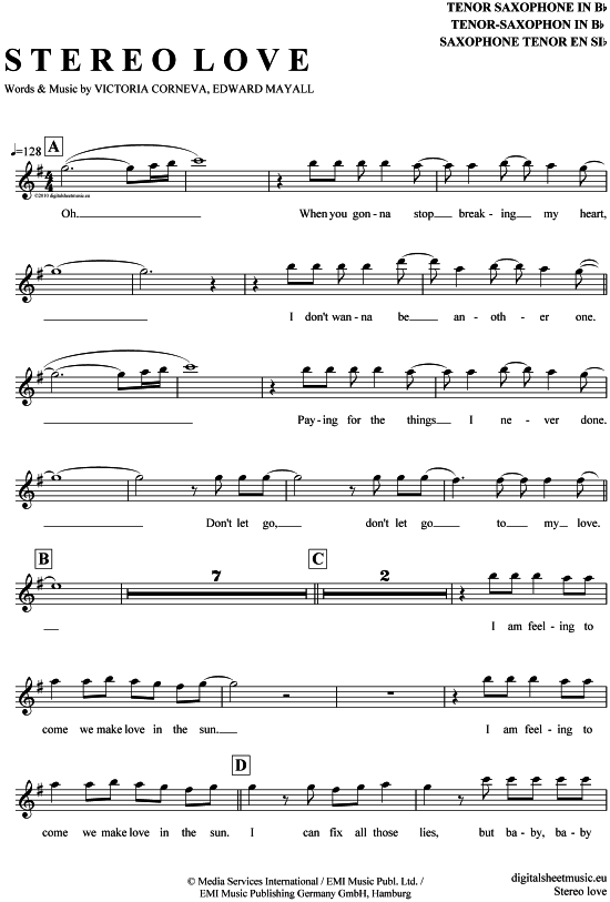 gallery: Stereo love , Maya, Edward Maya/Jigulina, Vika, (Tenor-Sax)