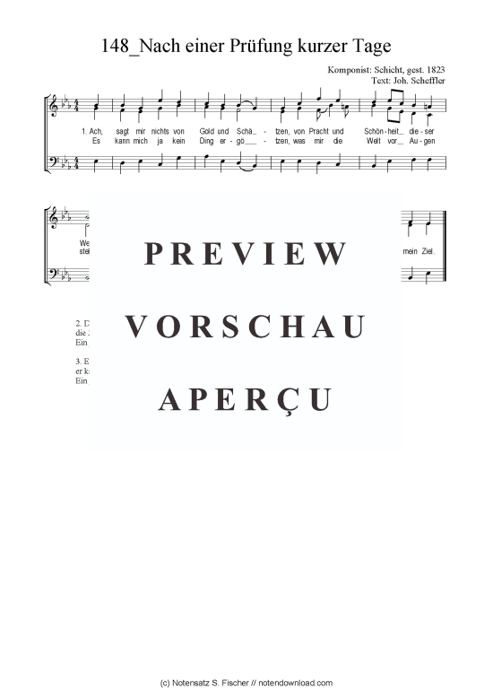 Product picture to: Nach einer Prüfung kurzer Tage Schicht, gest. 1823 / Joh. Scheffler