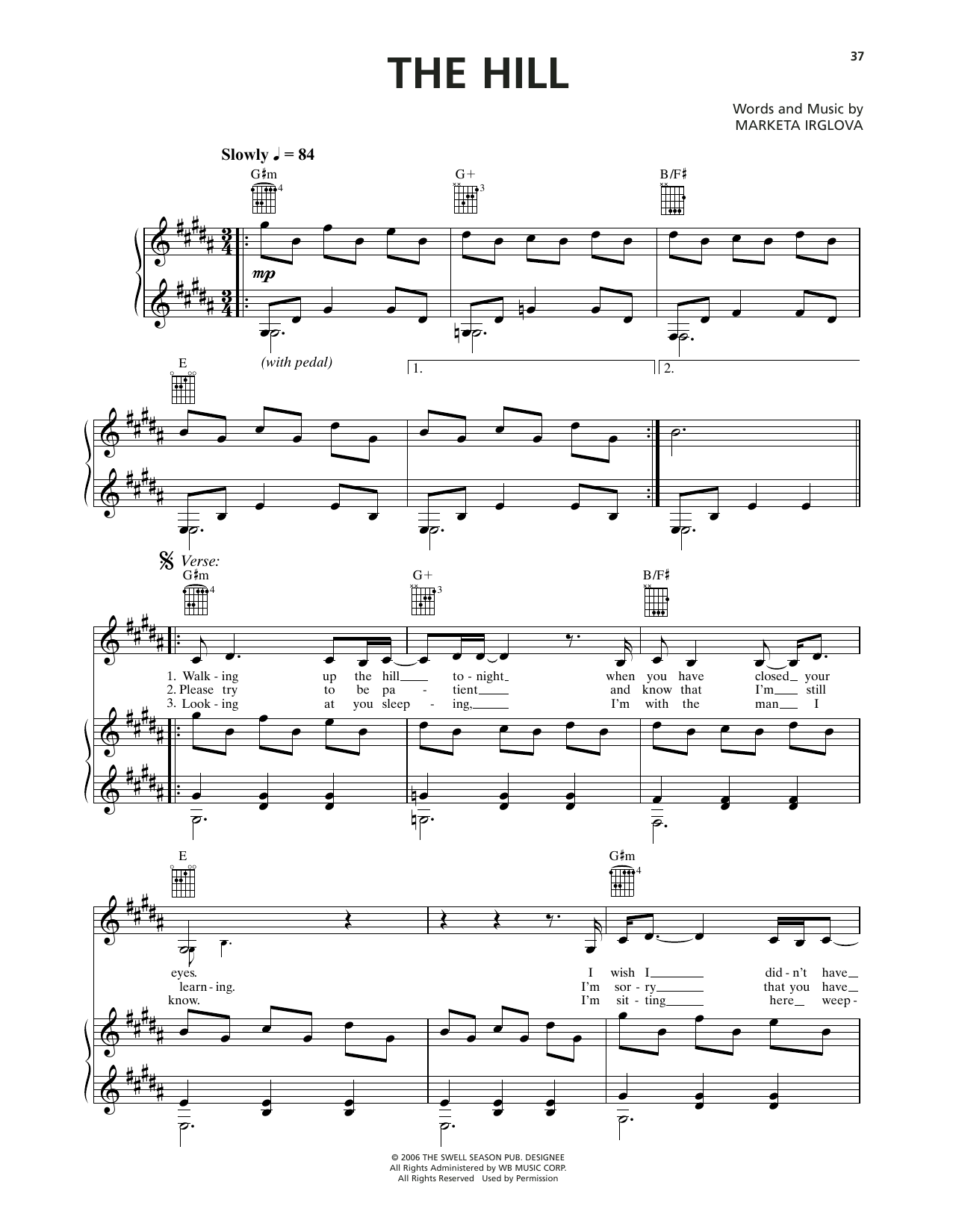 Produktgalerie: Seite 1 von 1 The Hill (from Once), Markéta Irglová, Gesang, Gitarre, Klavier