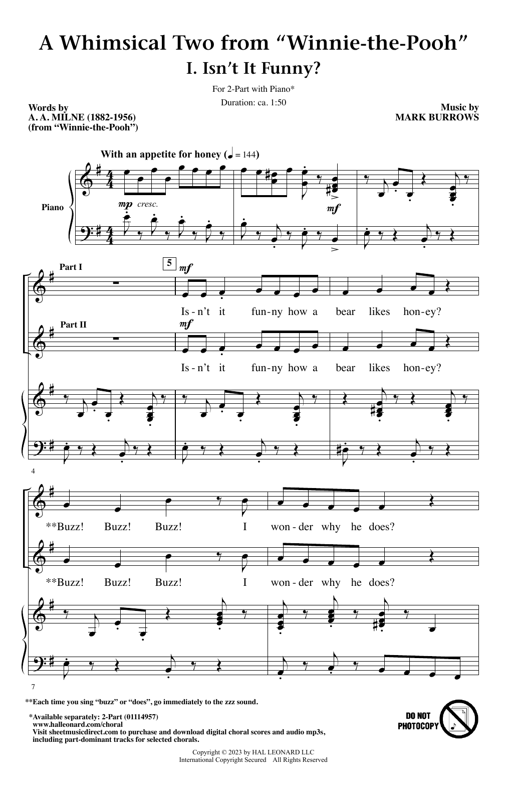 Product picture to:  A Whimsical Two from "Winnie-the-Pooh" - Mark Burrows