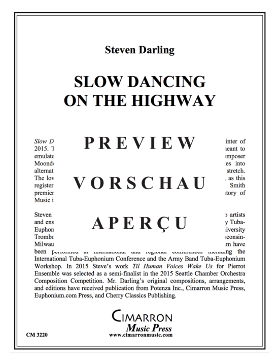 Product gallery: Page 2 of 10 Slow Dancing on the Highway , , (Oboe + Keyboard)