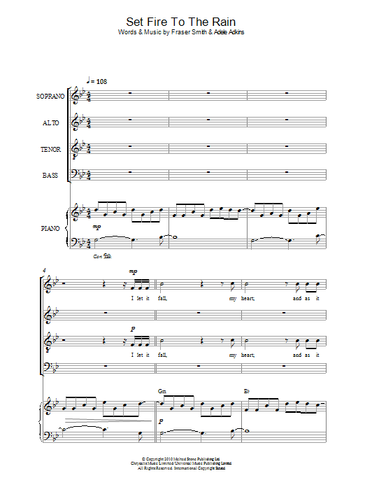 Produktbild zu:  Set Fire To The Rain - Adele