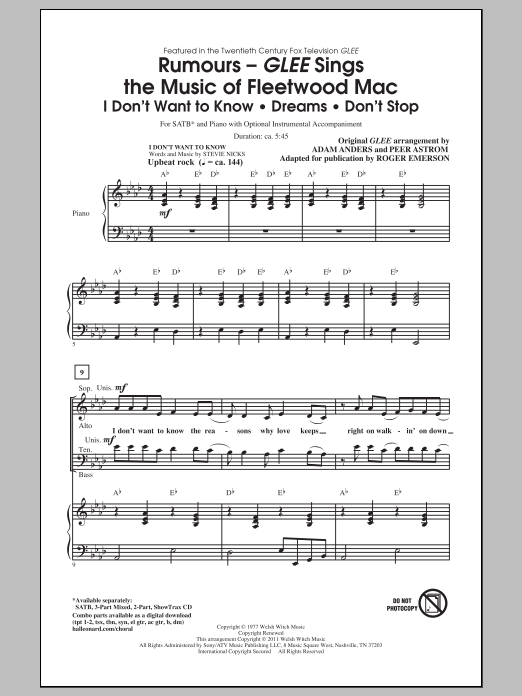 Produktbild zu: Rumours: Glee Sings The Music Of Fleetwood Mac