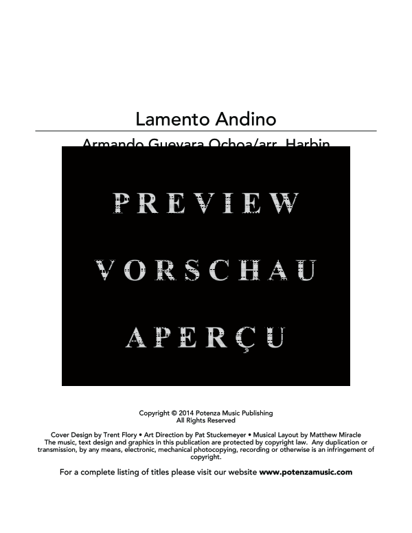 Produktgalerie: Seite 3 von 11 Lamento Andino, , (Trio Sopran, Klarinette und Klavier)
