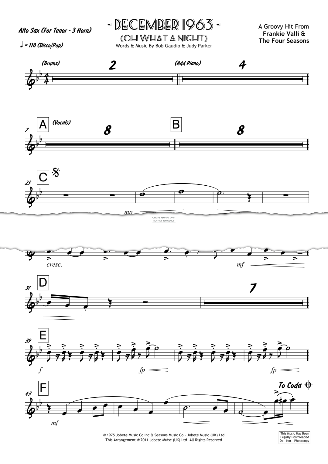 Product gallery: Page 1 of 1 December 1963 (Oh What A Night), Franki Valli & The Four Seasons