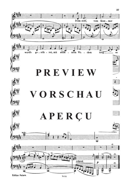 Product gallery: Page 5 of 5 Aus den hebraïschen Gesängen, Op.25 No.13, , Low Voice and Piano