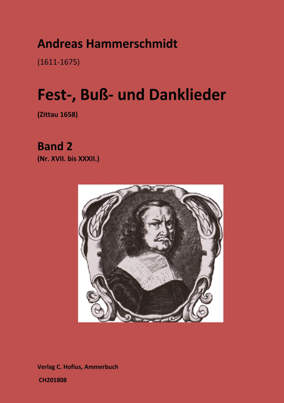 cover: Fest-, Buß- und Danklieder (1658) - Band 2, , (1-5 Stimmen, 4-6 Instrumente, B.C.)