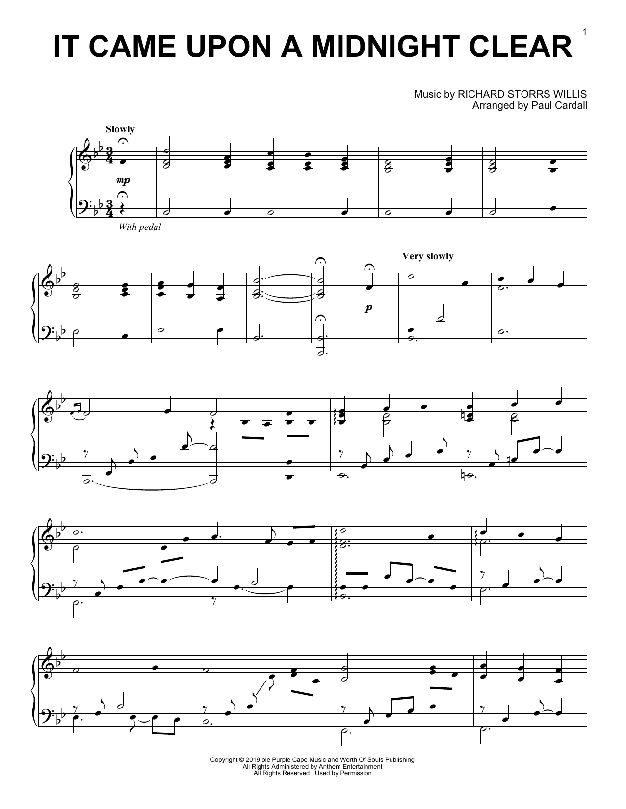 Produktbild zu: It Came Upon a Midnight Clear (arr. Paul Cardall)