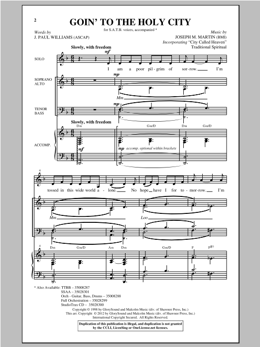 Produktbild zu: Goin' To The Holy City