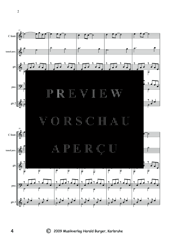 Produktgalerie: Seite 7 von 11 Daisy (Partitur), , Gemischtes Ensemble für flexible Besetzung mit Gitarre