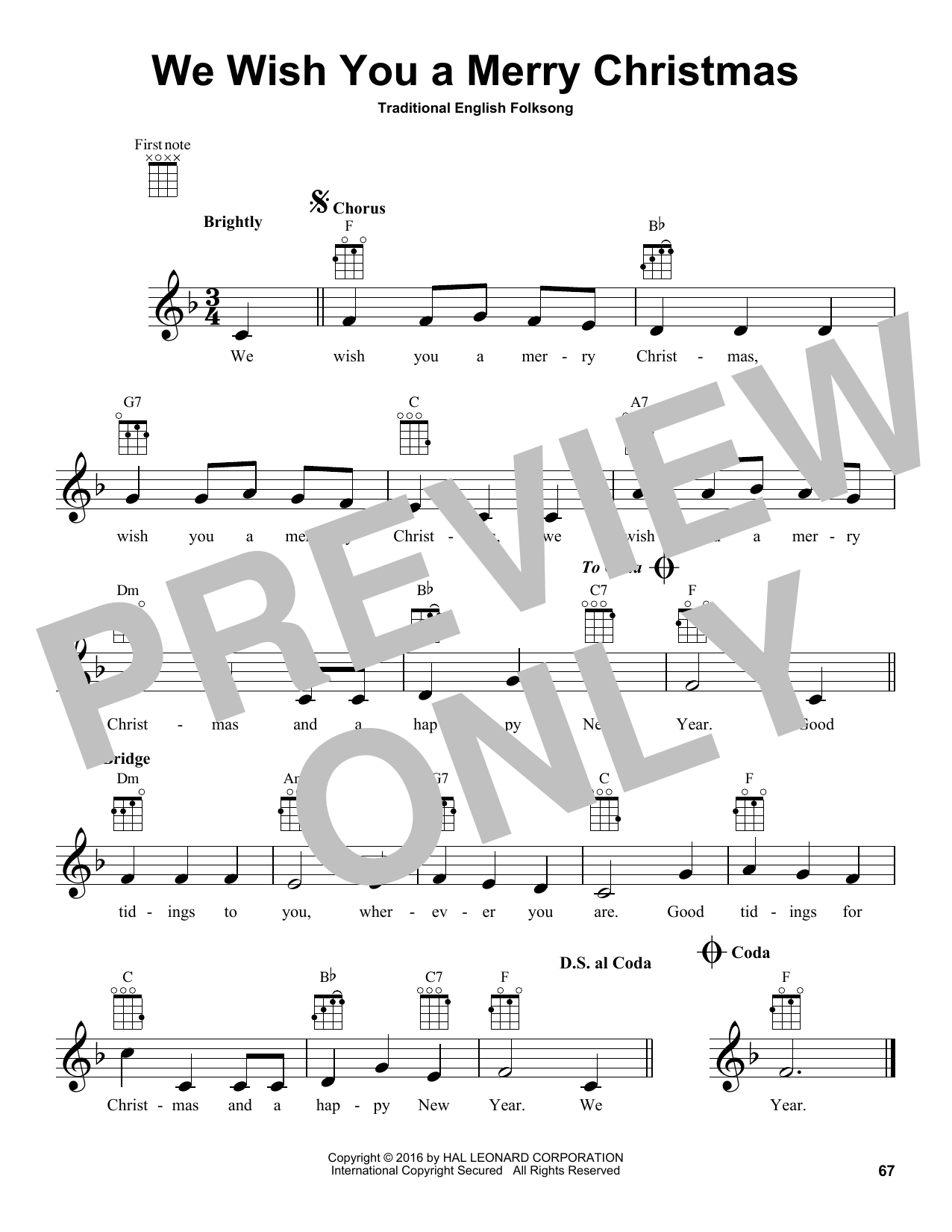 Product gallery: Page 1 of 1 We Wish You A Merry Christmas, Traditional English Folksong