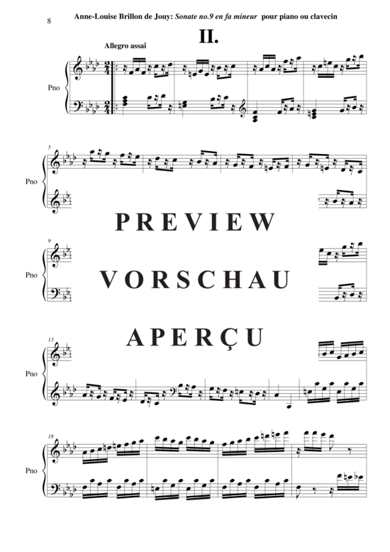 Product gallery: Page 9 of 13 Sonata no. 9 in f minor , Horvath, Nicolas, (Klavier/Cembalo Solo)