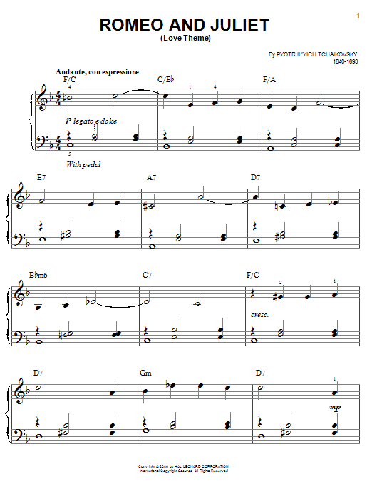 Produktbild zu: Romeo And Juliet (Love Theme)