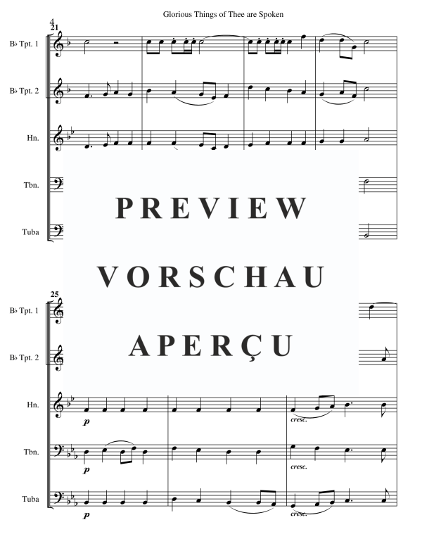 Produktgalerie: Seite 6 von 11 Glorious Things Of Thee Are Spoken, , BlechblÀser Quintett