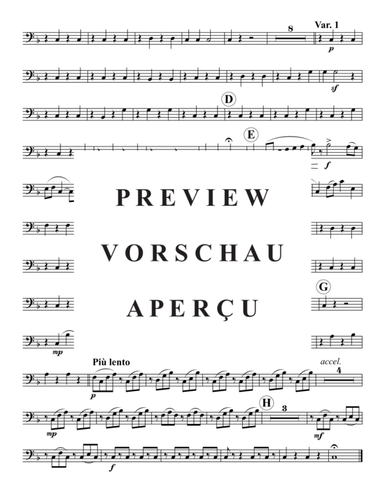 Product gallery: Page 21 of 21 Variations , , (tuba solo + 2x baritone, 2x tuba)