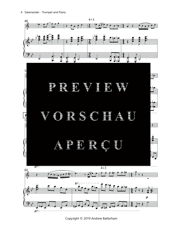 Produktgalerie: Seite 8 von 11 Salamander, , (Trompete in B und Klavier)