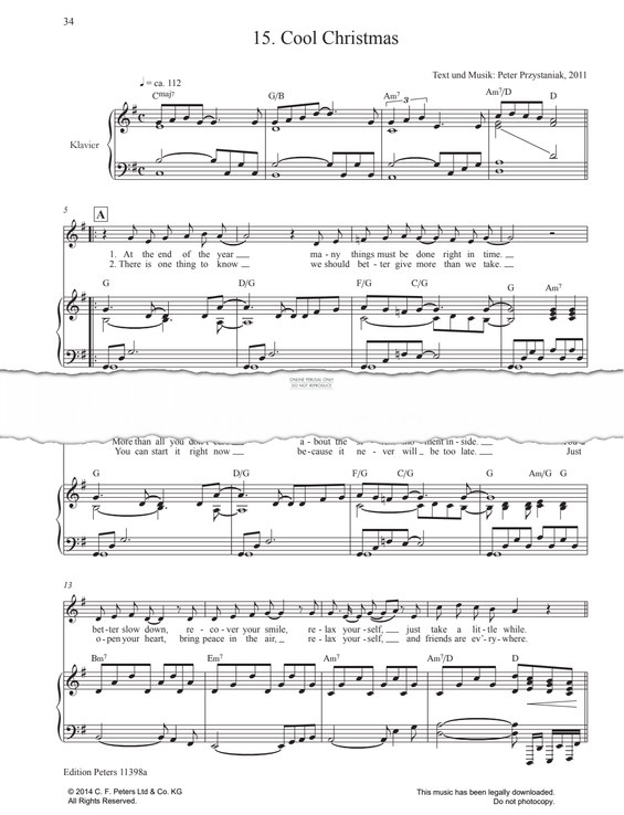 Produktgalerie: Seite 1 von 1 Cool Christmas: Cool Christmas, Peter Przystaniak, Gesang, Klavier