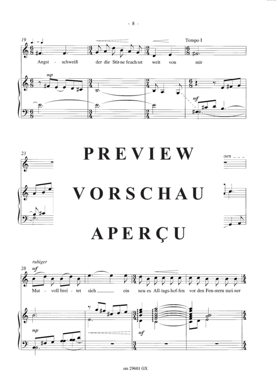 Product gallery: Page 11 of 13 Drei Lieder der Hoffnung , , (soprano + piano)