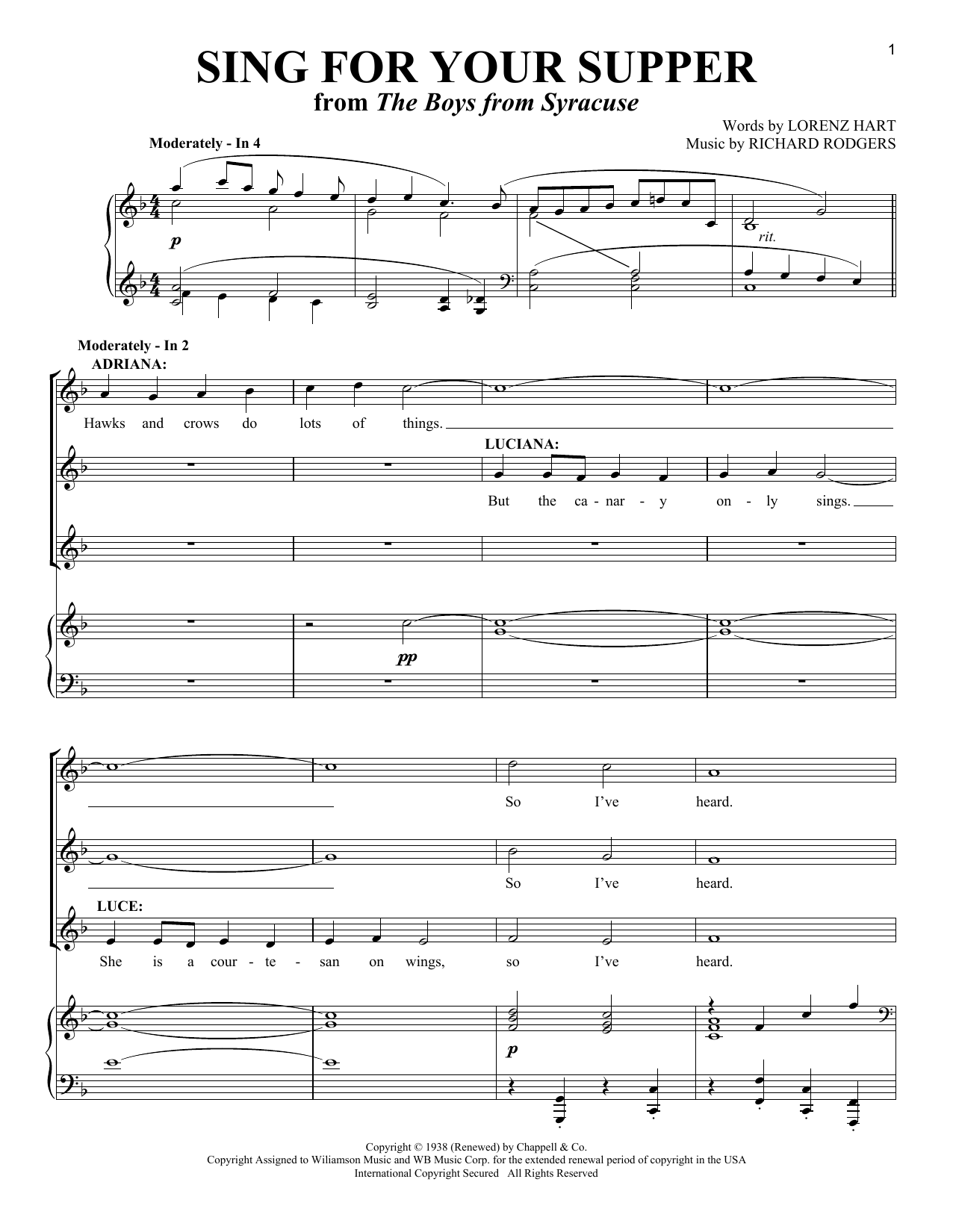 Produktbild zu: Sing For Your Supper