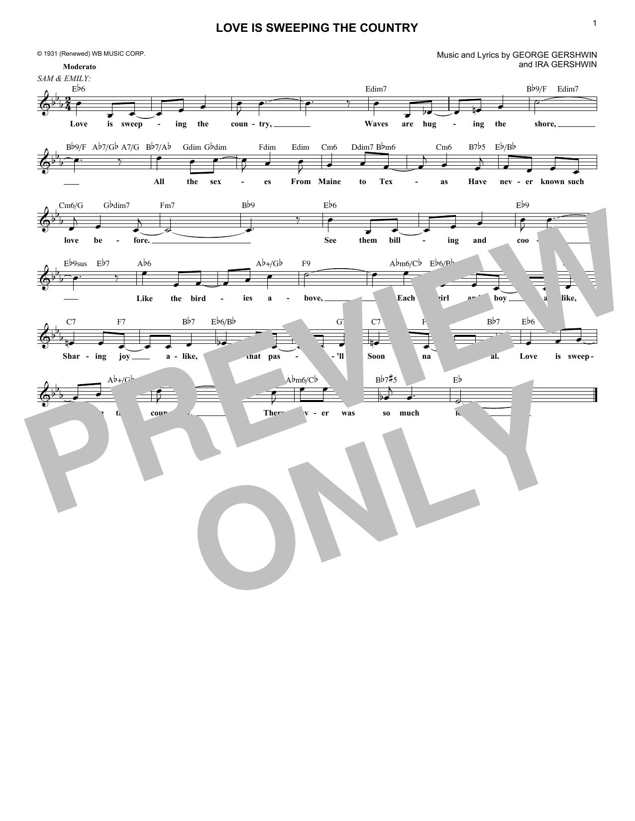 Produktbild zu: Love Is Sweeping The Country