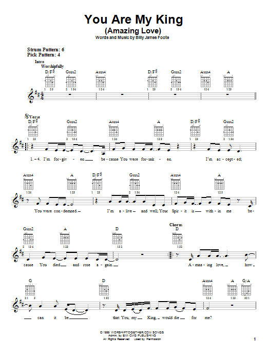 Produktgalerie: Seite 1 von 1 You Are My King (Amazing Love), Newsboys, Gitarre