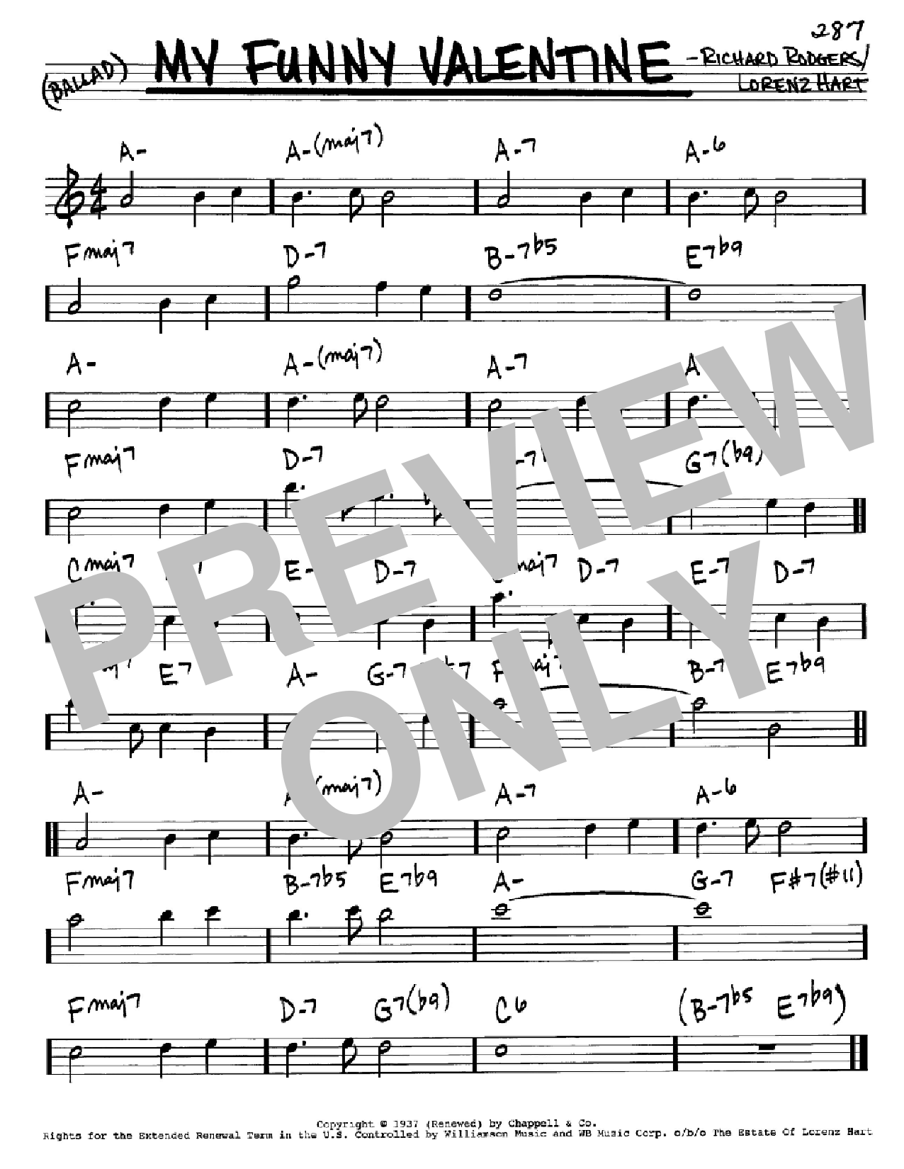 Produktbild zu: My Funny Valentine