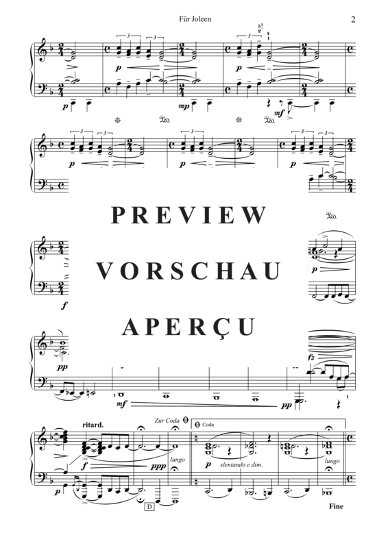Produktgalerie: Seite 3 von 4 Für Joleen , , Klavier Solo