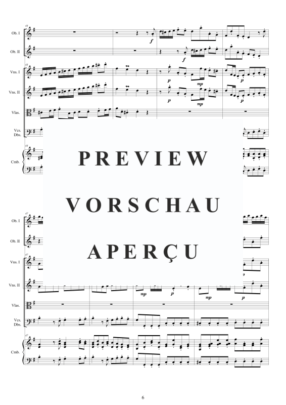 Produktgalerie: Seite 7 von 11 Concerto No.6 in G-Dur Op.9, , 2 Oboen Solo, Streicher Ensemble und Cembalo BC