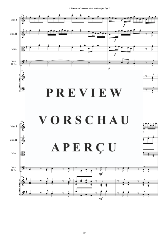 Product gallery: Page 11 of 11 Concerto No.4 in G-Dur Op.7, , String Ensemble and Harpsichord