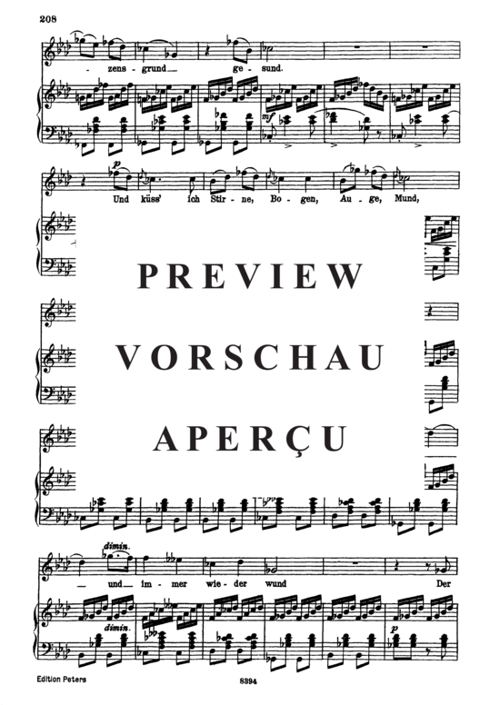 Product gallery: Page 3 of 5 Versunken D.715, , High Voice and Piano