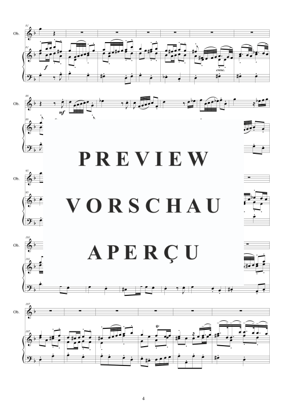 Produktgalerie: Seite 5 von 11 Oboe Concerto No.2 in D-Moll Op.9, , Oboe Solo und Klavier/Cembalo