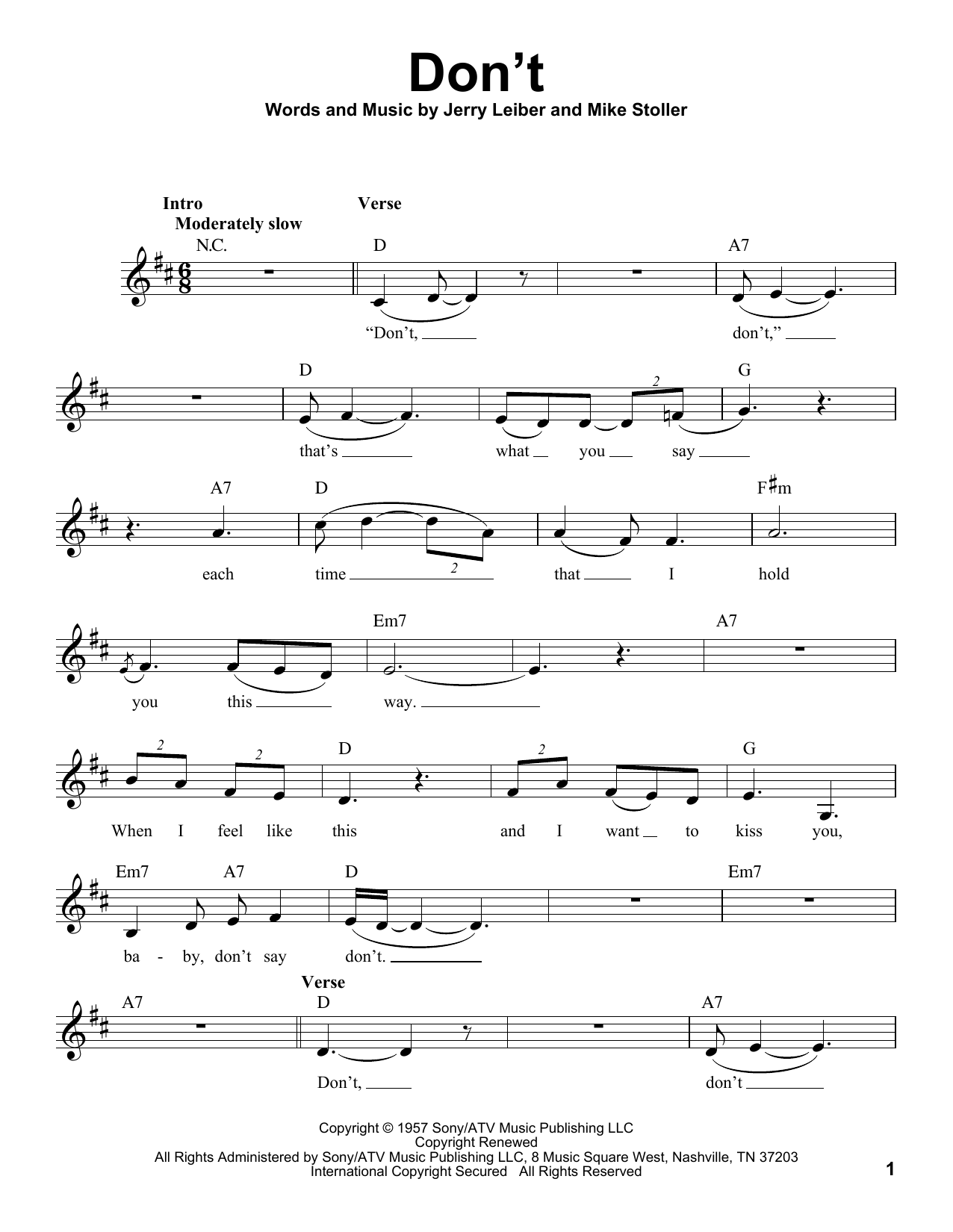 Produktgalerie: Seite 1 von 1 Don't, Elvis Presley, Gesang
