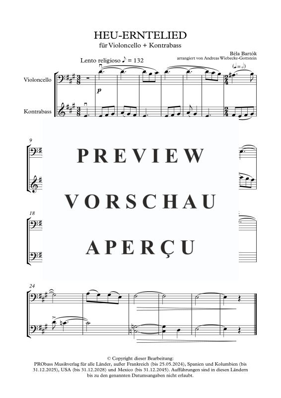 Produktgalerie: Seite 6 von 11 12 Duos, , Cello und Kontrabass