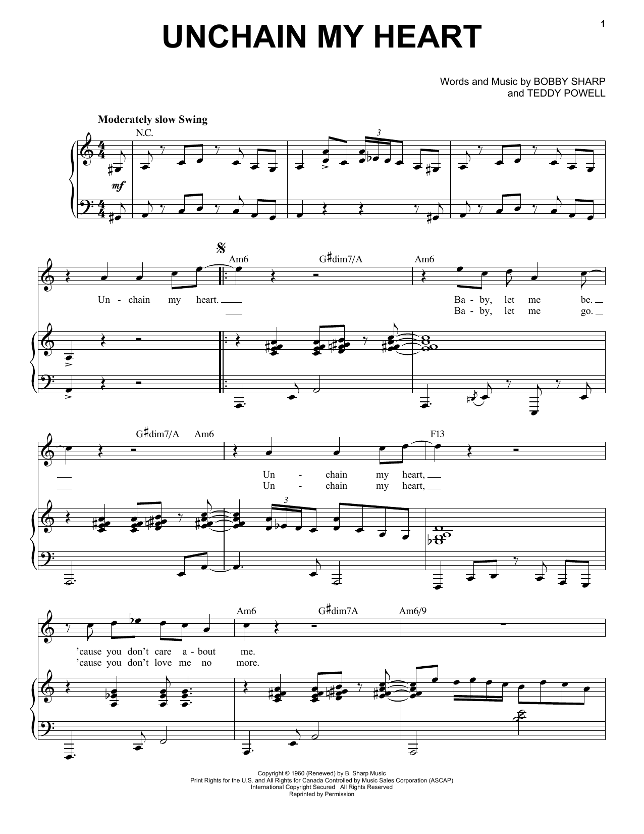 Product picture to: Unchain My Heart [Jazz version] (arr. Brent Edstrom)