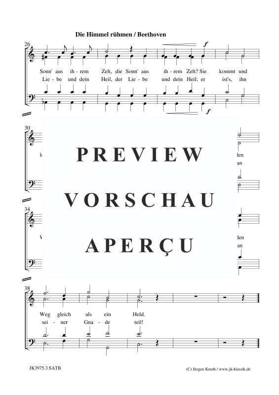 gallery: Die Himmel rühmen, , (Gemischter Chor und Orgel)