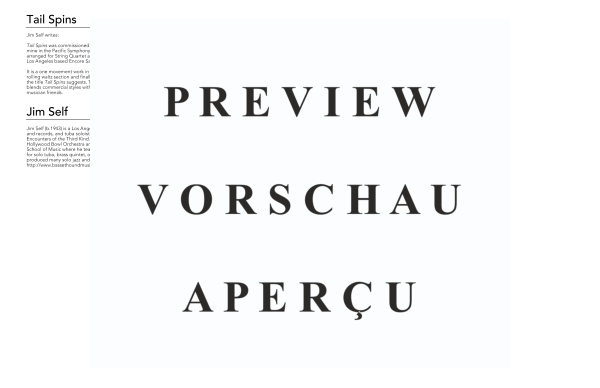 Product gallery: Page 4 of 11 Tail Spins, , (String Quartet)