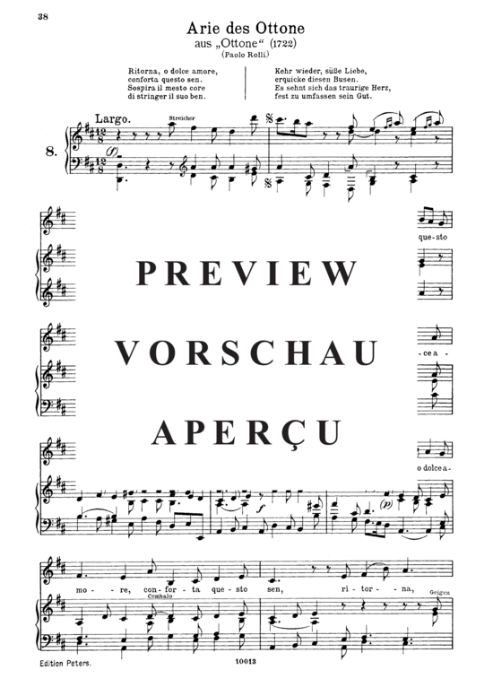 Product gallery: Page 2 of 3 Ritorna, o dolce amore, , Alto Solo and Piano