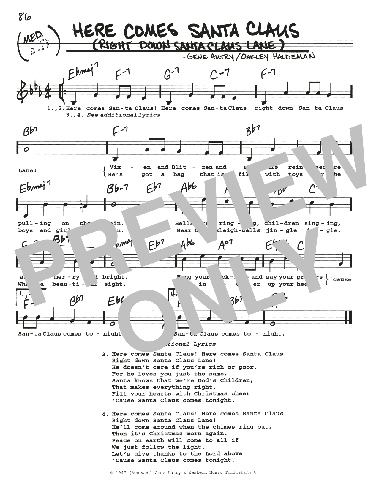 Product gallery: Page 1 of 1 Here Comes Santa Claus (Right Down Santa Claus Lane), Gene Autry