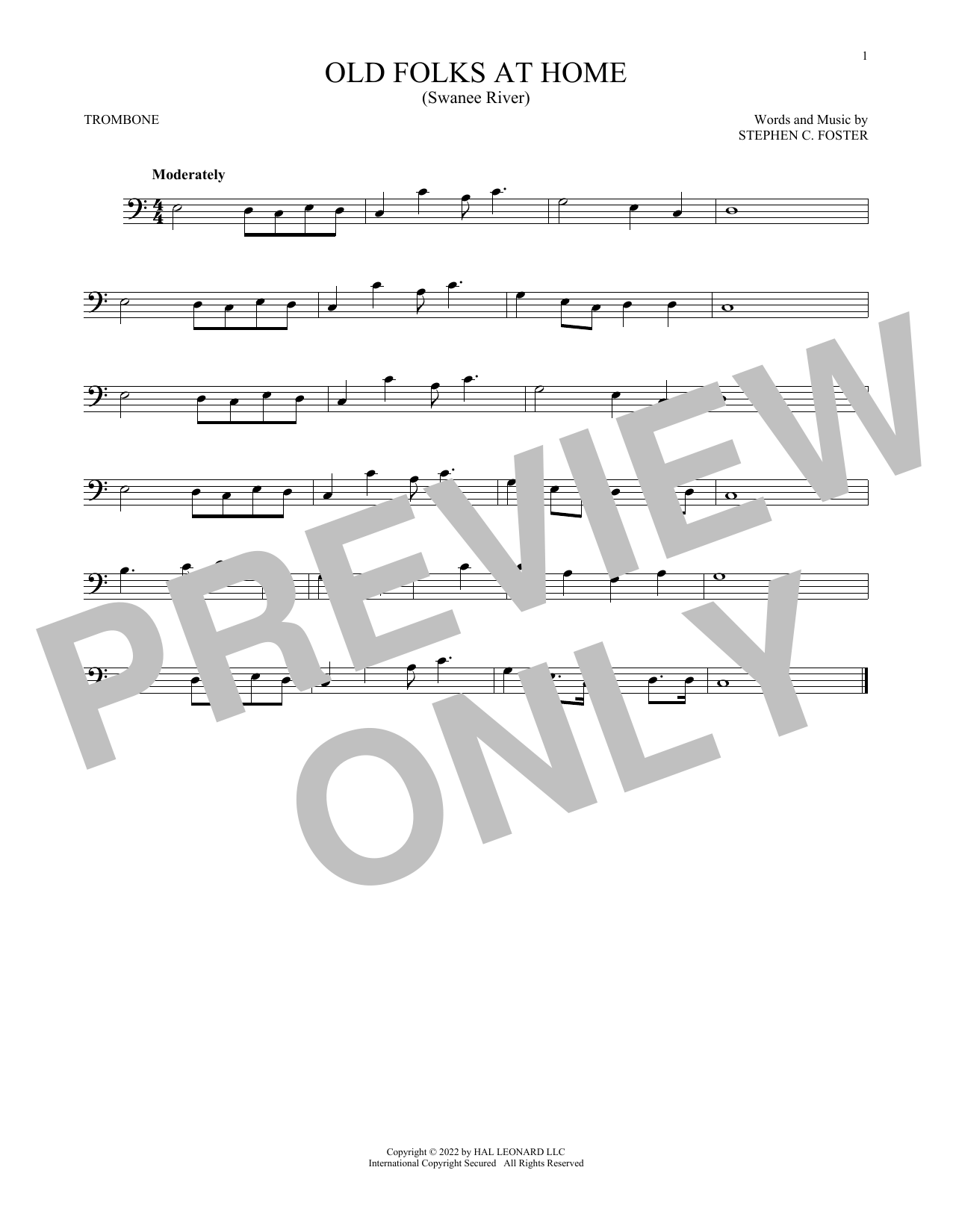 Product gallery: Page 1 of 1 Old Folks At Home (Swanee River), Stephen C. Foster