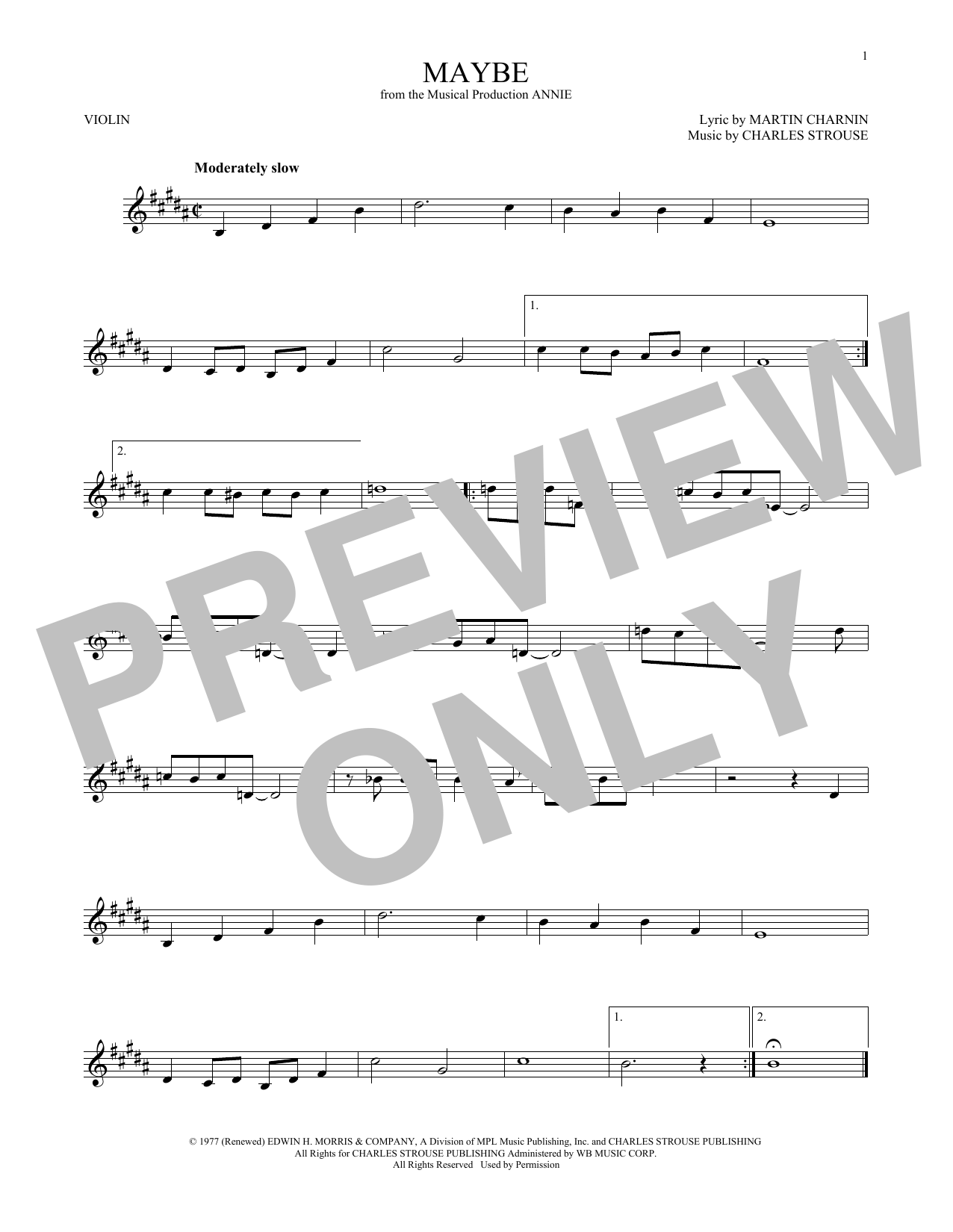 Product gallery: Page 1 of 1 Maybe, Charles Strouse
